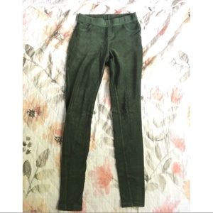 Army Green Corduroy Leggings LAST CHANCE